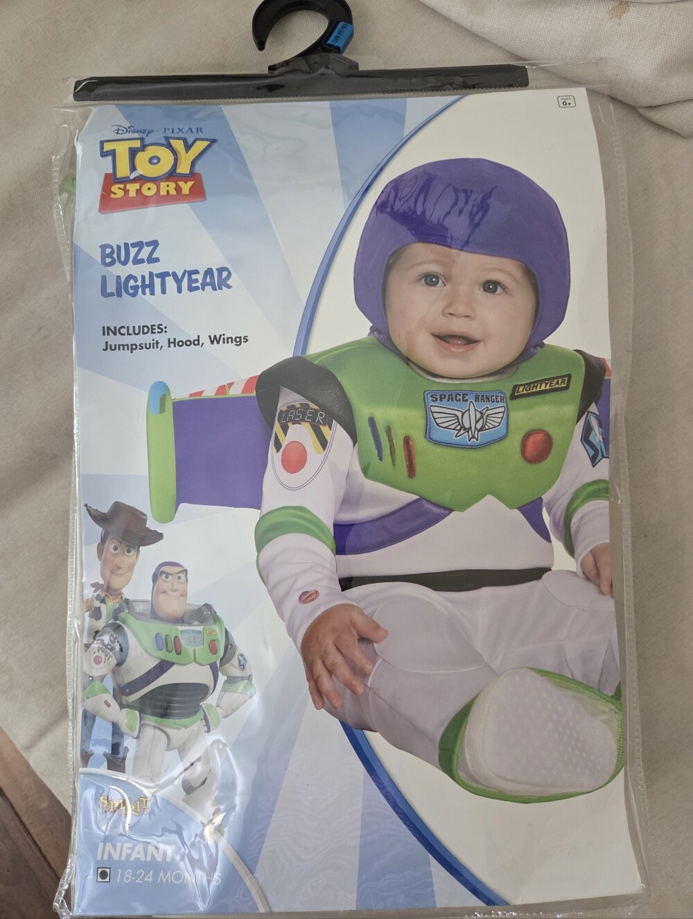 Disney Buzz Lightyear Infant Costume - Purple, Green & White